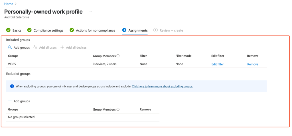 Conditional Access Intune 05