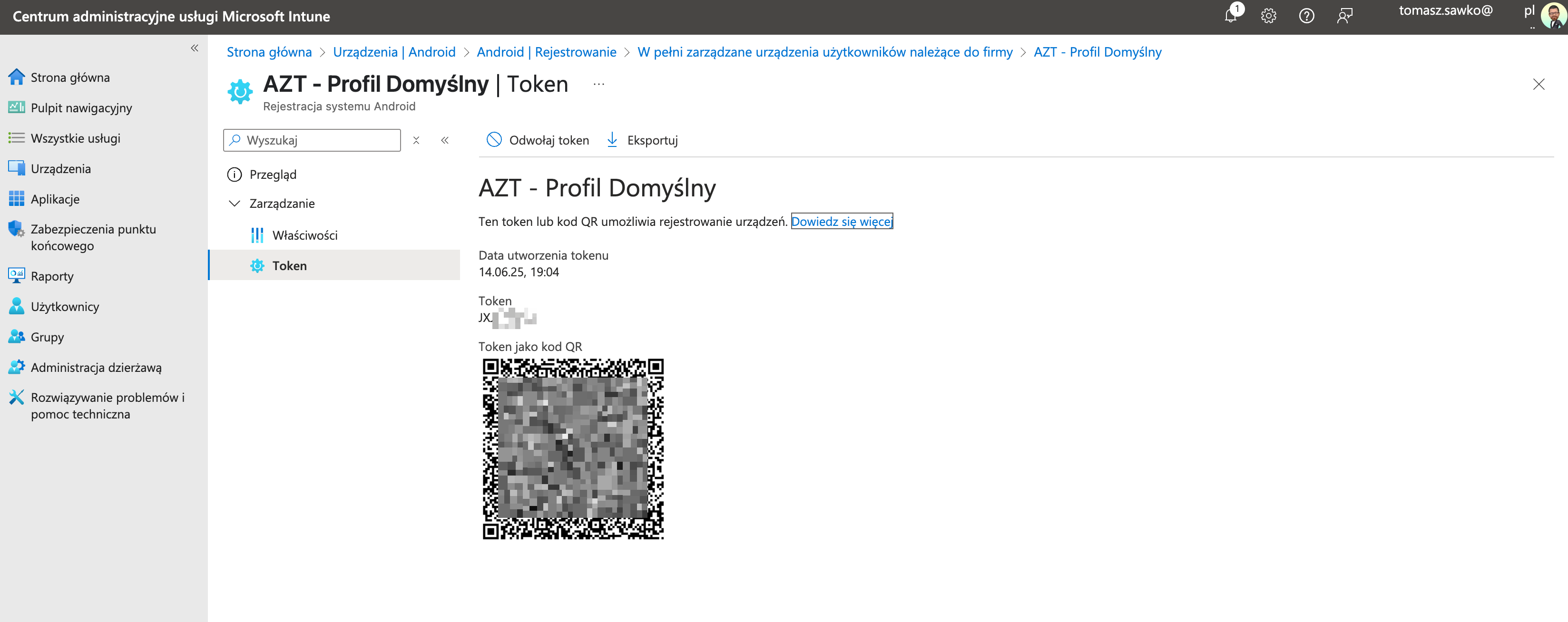 Intune AZT Profile Token