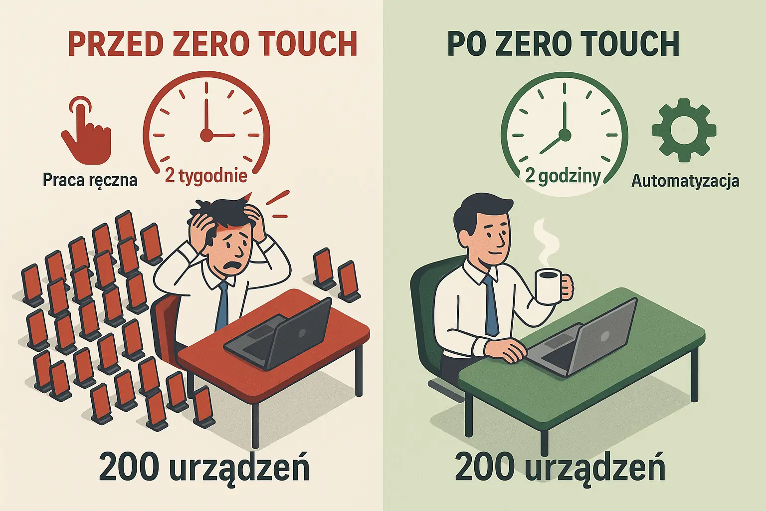 Zero Touch przed i po