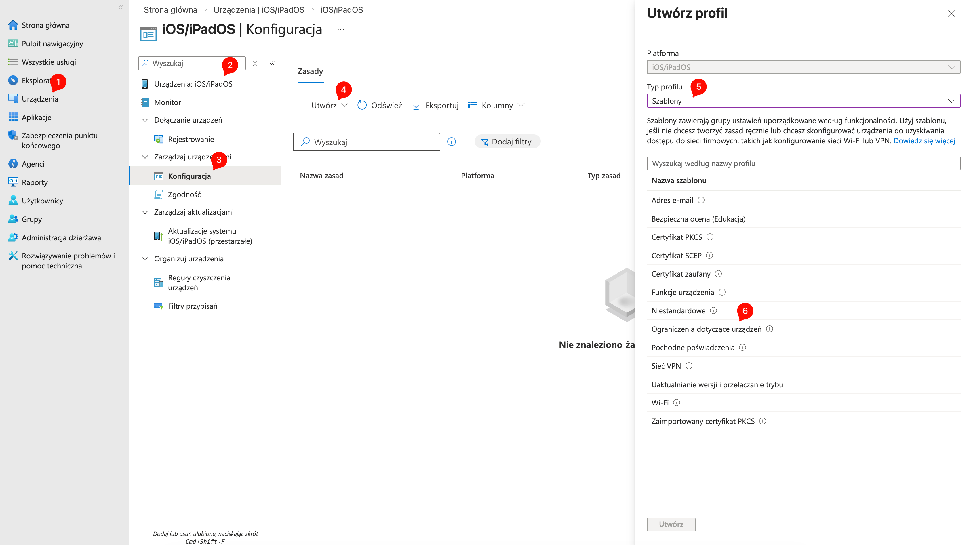 ms intune konfiguracja assist iOS
